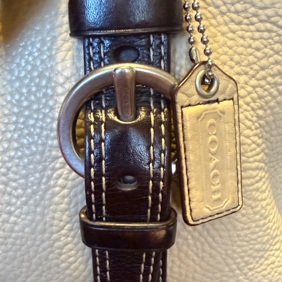 Coach Chelsea Beige and Dark Brown Leather Satchel 2007 main image 0